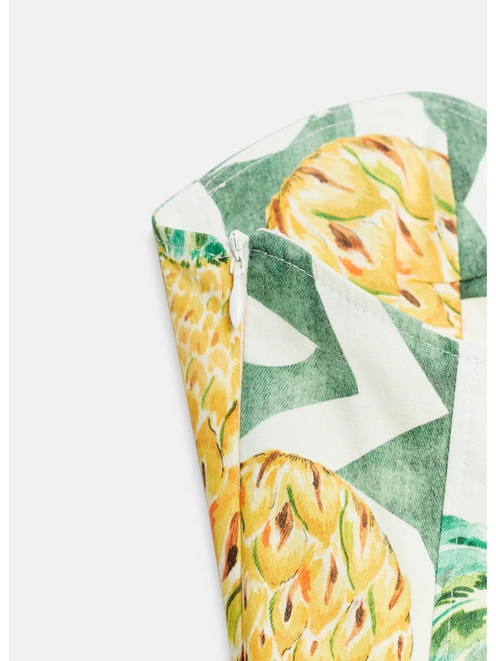Zara FRUIT PRINT BUSTIER POPLIN DRESS - Picture 5 of 11